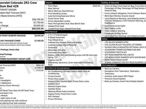 New 2026 Chevrolet Colorado ZR2 w/ Off-Road Front Bumper Package image 11