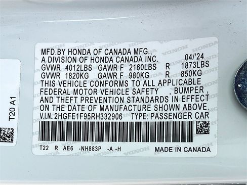 Used 2024 Honda Civic Touring image 35