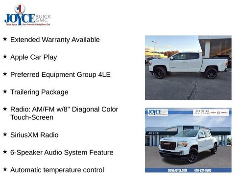 Certified 2022 GMC Canyon Elevation w/ Trailering Package image 9