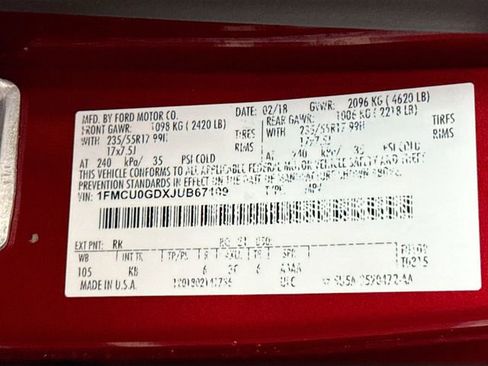 Used 2018 Ford Escape SE w/ SE Sync 3 Package image 32