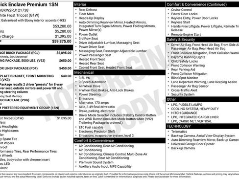 Used 2024 Buick Enclave Premium w/ Experience Buick Package AWD/4WD image 15