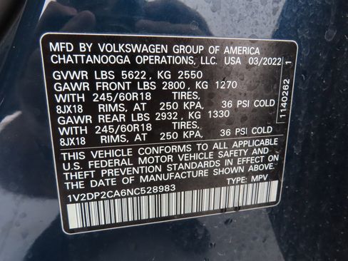 Used 2022 Volkswagen Atlas SE image 28