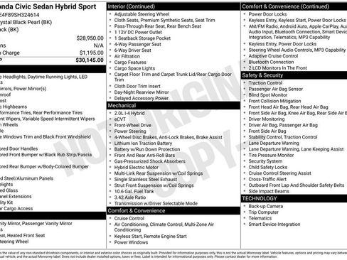 Used 2025 Honda Civic Sport image 16