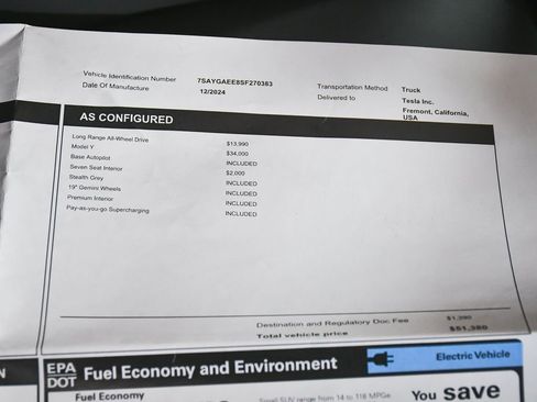 Used 2025 Tesla Model Y Long Range AWD/4WD image 68