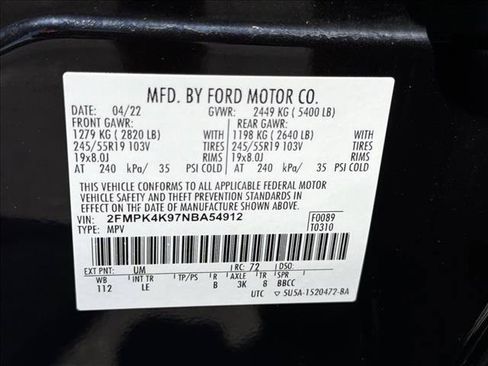 Used 2022 Ford Edge Titanium AWD/4WD image 27