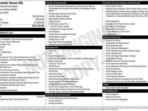 Certified 2026 Hyundai Venue SEL FWD image 10