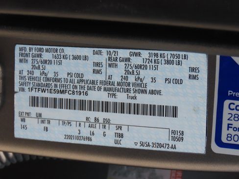 Used 2021 Ford F150 XLT w/ Equipment Group 302A High AWD/4WD image 33