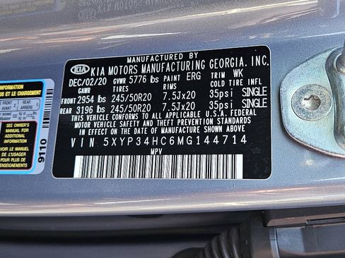 Used 2021 Kia Telluride EX w/ EX Premium Package FWD image 73