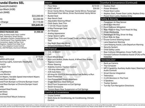Used 2023 Hyundai Elantra SEL w/ Convenience Package FWD image 1