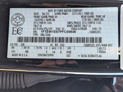 Certified 2023 Ford F150 Tremor w/ Equipment Group 402A High AWD/4WD image 30