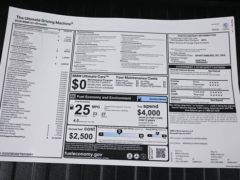 New 2026 BMW X5 xDrive40i w/ M Sport Package AWD/4WD image 38