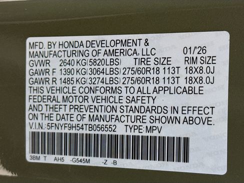 New 2026 Honda Passport TrailSport image 39