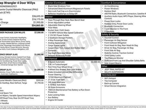 New 2025 Jeep Wrangler Willys AWD/4WD image 5
