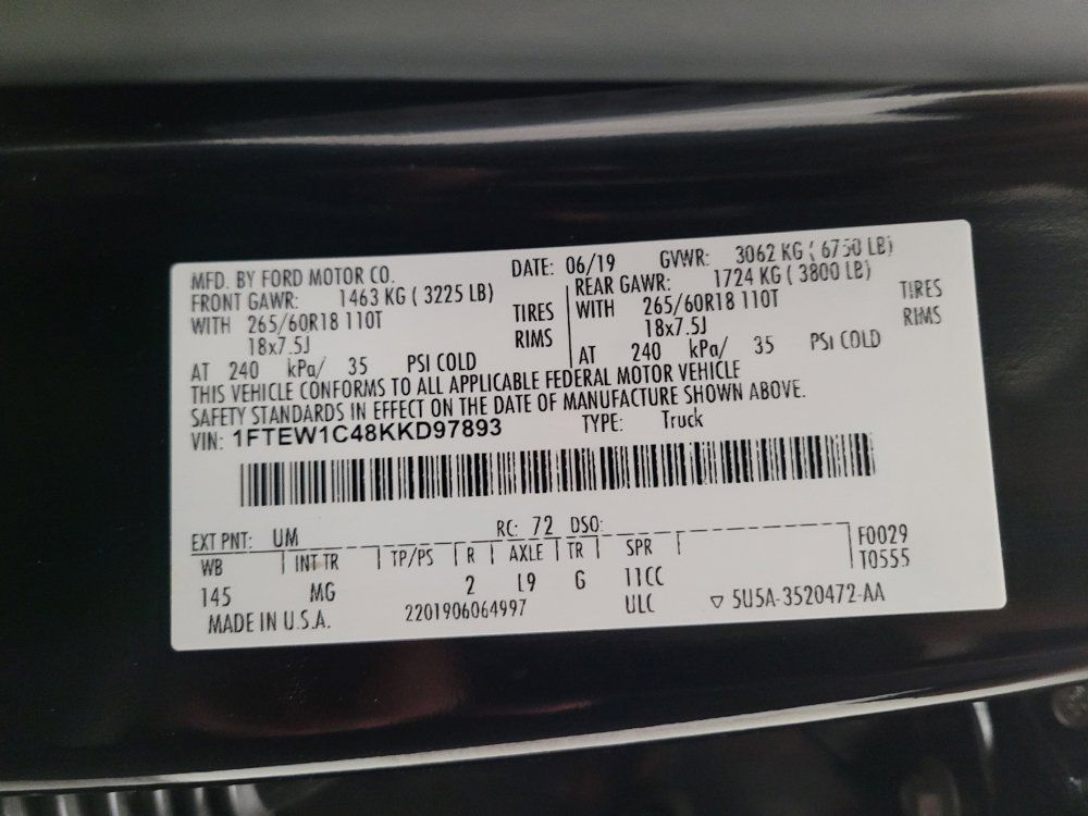 Used 2019 Ford F150 XLT w/ Equipment Group 302A Luxury RWD image 33