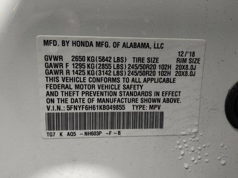 Used 2019 Honda Pilot Touring image 33