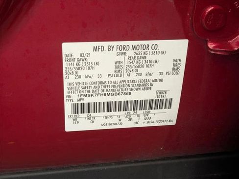 Used 2021 Ford Explorer Limited w/ Equipment Group 301A image 23