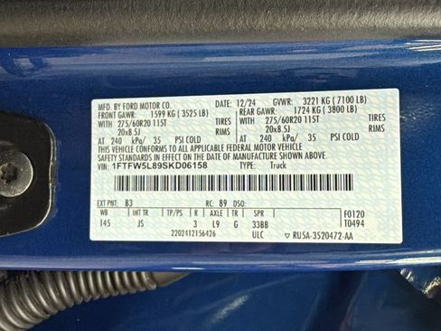 Used 2025 Ford F150 Lariat w/ Equipment Group 501A Mid AWD/4WD image 46