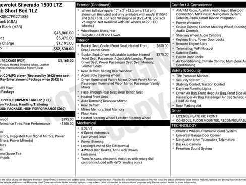 Used 2015 Chevrolet Silverado 1500 LTZ w/ LTZ Plus Package image 10