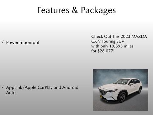 Used 2023 MAZDA CX-9 Touring AWD/4WD image 4