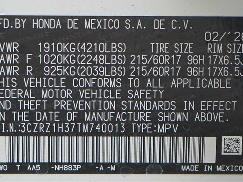 New 2026 Honda HR-V LX image 21