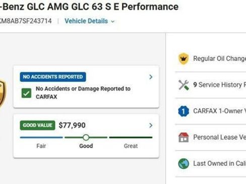 Used 2025 Mercedes-Benz GLC 63 AMG S image 3