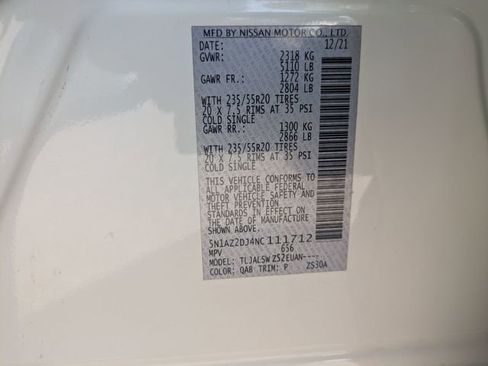 Used 2022 Nissan Murano Platinum FWD image 32