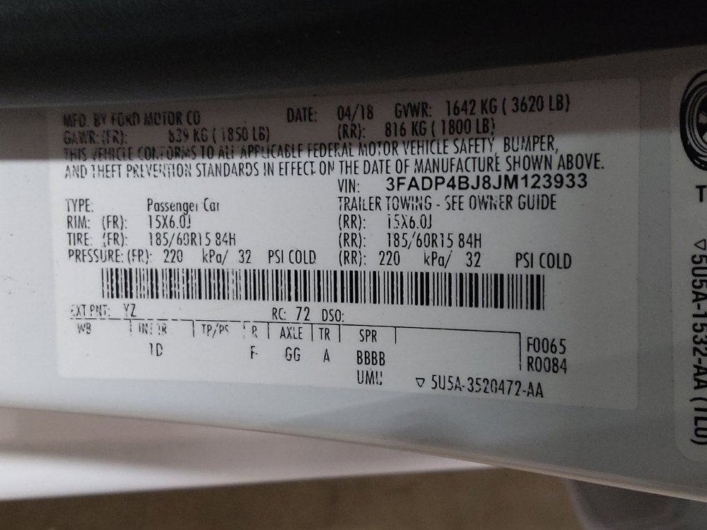 Used 2018 Ford Fiesta SE FWD image 33