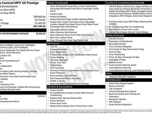 New 2025 Kia Carnival SX Prestige FWD image 36