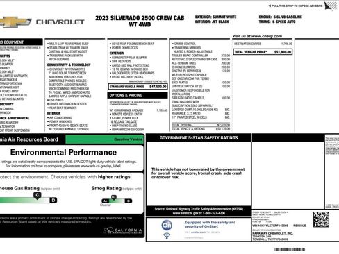 Used 2023 Chevrolet Silverado 2500 W/T w/ WT Convenience Package AWD/4WD image 3