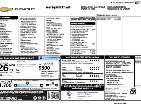 Used 2023 Chevrolet Equinox LT AWD/4WD image 3