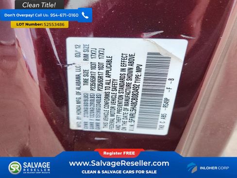 Used 2012 Honda Odyssey EX image 17