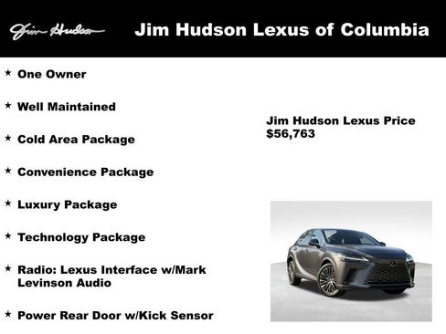 Certified 2024 Lexus RX 350 AWD w/ Convenience Package image 4