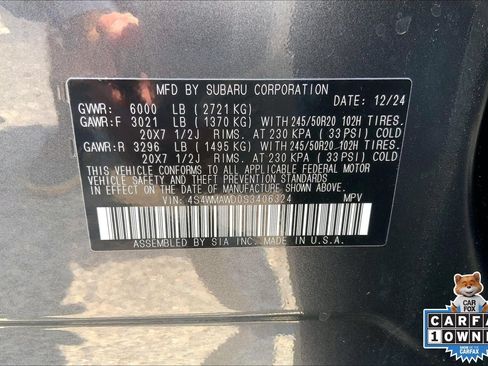 Used 2025 Subaru Ascent Bronze Edition AWD/4WD image 33