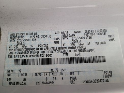 Used 2017 Ford F150 XL w/ Equipment Group 101A Mid RWD image 33