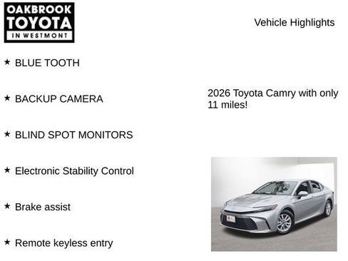 Certified 2026 Toyota Camry LE FWD image 6