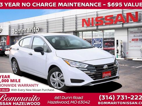 New 2025 Nissan Versa S w/ Trunk Package image 1