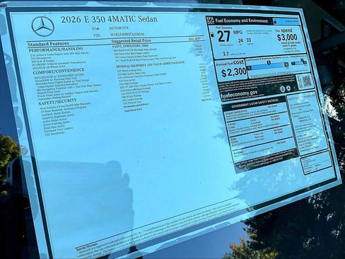 New 2026 Mercedes-Benz E 350 E 350 image 17