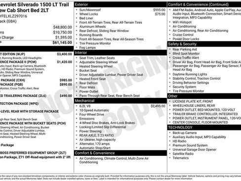 Used 2020 Chevrolet Silverado 1500 LT Trail Boss w/ Midnight Edition AWD/4WD image 2