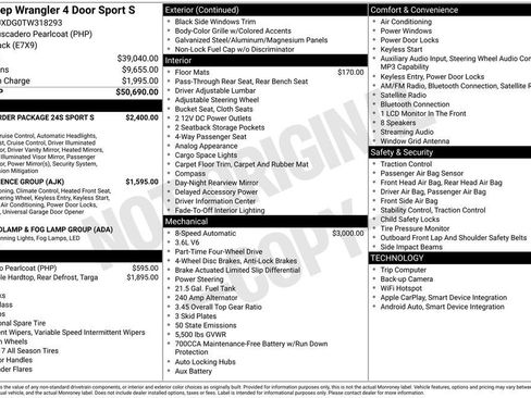 New 2026 Jeep Wrangler Unlimited Sport AWD/4WD image 29