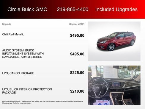 Used 2020 Buick Envision Essence w/ LPO, Cargo Package FWD image 3