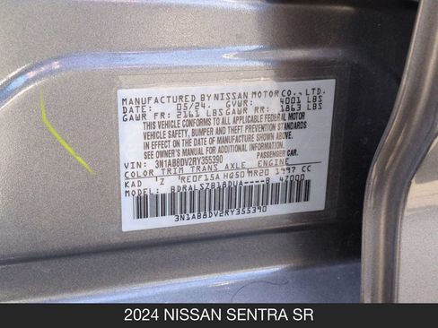 Certified 2024 Nissan Sentra SR w/ SR Premium Package FWD image 24