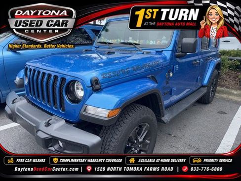 Used 2021 Jeep Wrangler Unlimited Sahara AWD/4WD image 1