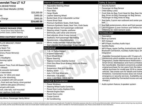 Used 2019 Chevrolet Trax LT w/ LT Convenience Package FWD image 15
