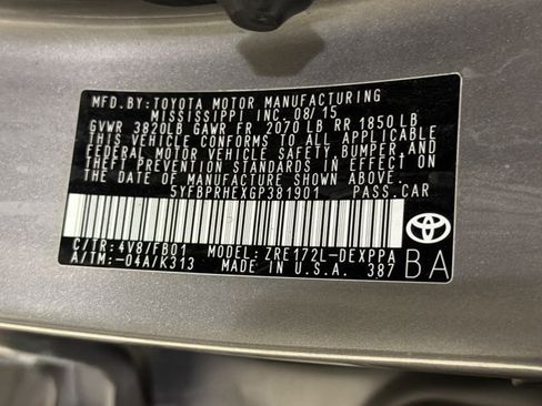 Used 2016 Toyota Corolla LE FWD image 40