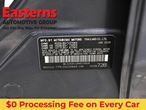 Used 2024 Mitsubishi Mirage ES FWD image 34