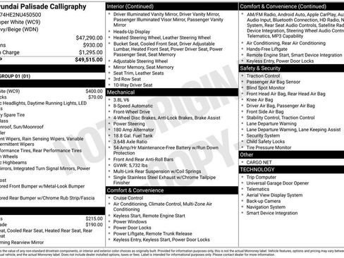 Used 2022 Hyundai Palisade Calligraphy image 3