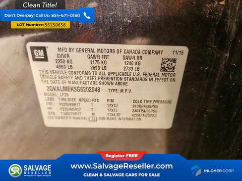 Used 2016 GMC Terrain SLE FWD image 17