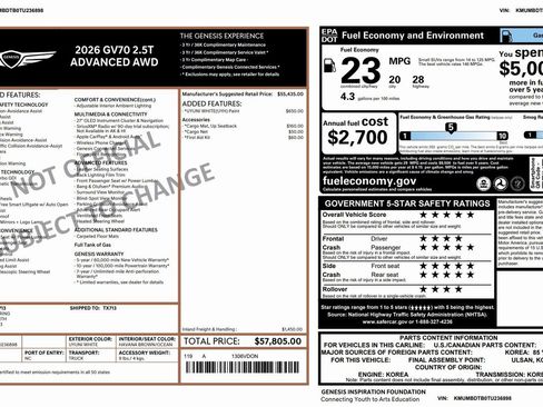 Certified 2026 Genesis GV70 2.5T Advanced image 3