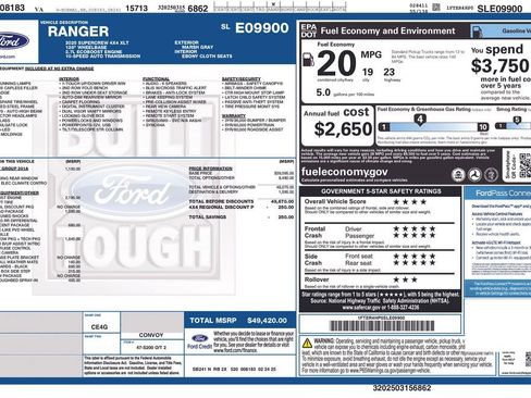 Used 2025 Ford Ranger XLT AWD/4WD image 34