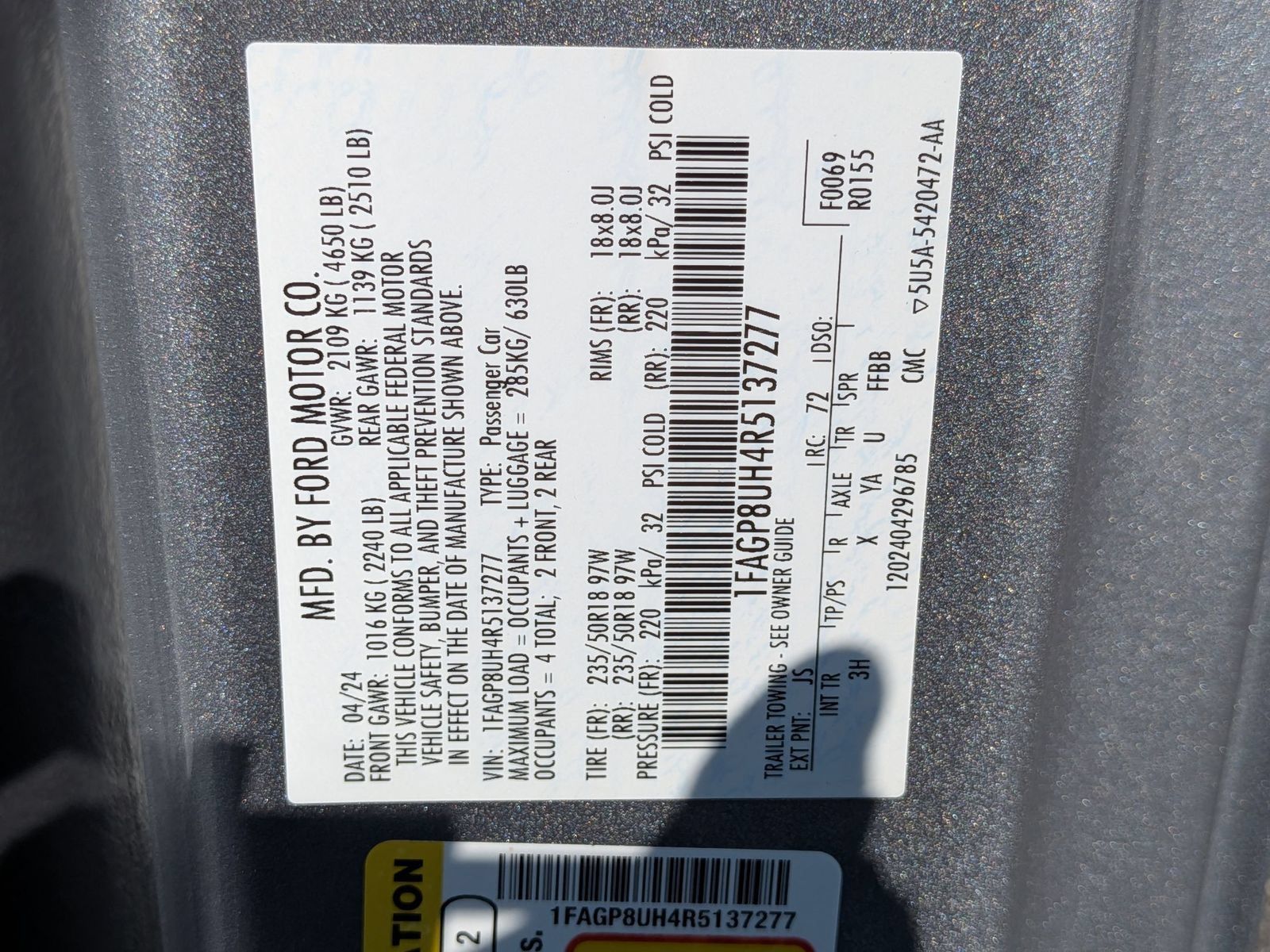 Used 2024 Ford Mustang Premium RWD image 35